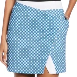 Callaway Geo Floral Print Wrap Golf Skort Brilliant White Size L NWOT
